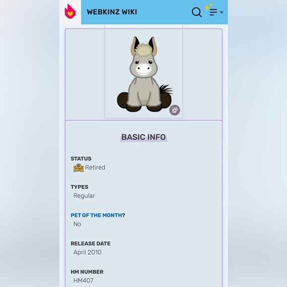 Ganz Webkinz plush Donkey - retired - no code - HM407 - Picture 2 of 16